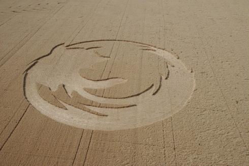 Crop circle de Firefox (Agroglyphe)