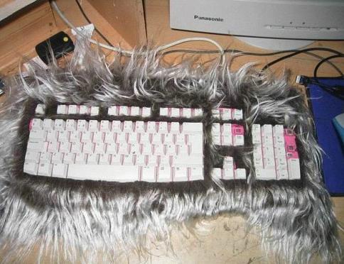 Clavier poilu