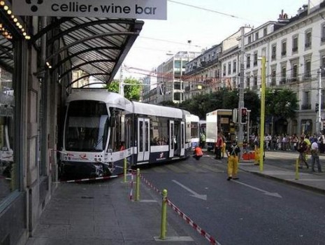 déraillement d'un tramway