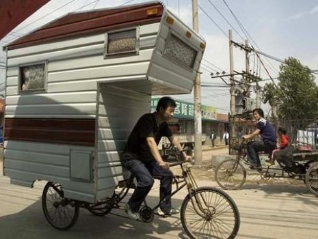 mini caravane velo