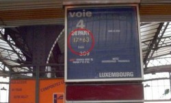 L'heure SCNF : 17H63
