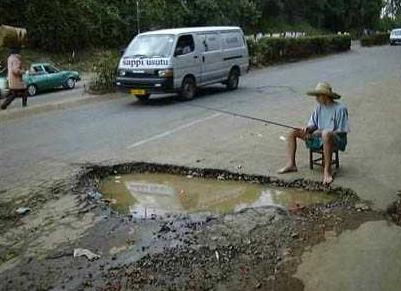 pecher dans une flaque d eau