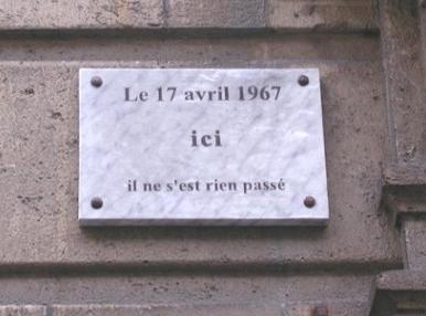 17 avril 1967 rien ici