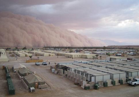 Tempête de sable en vue