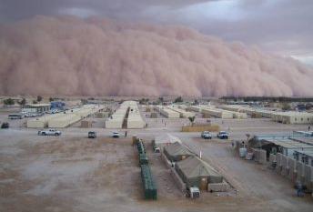 Une tempête de sable