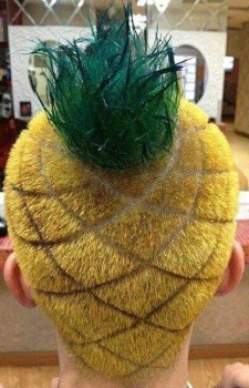 La coupe de cheveux ananas