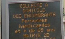 collecte à Lyon des personnes handicapées