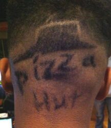 Coupe de cheveux pizza hut